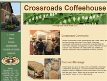 Tablet Screenshot of crossroadscoffeehouse.net